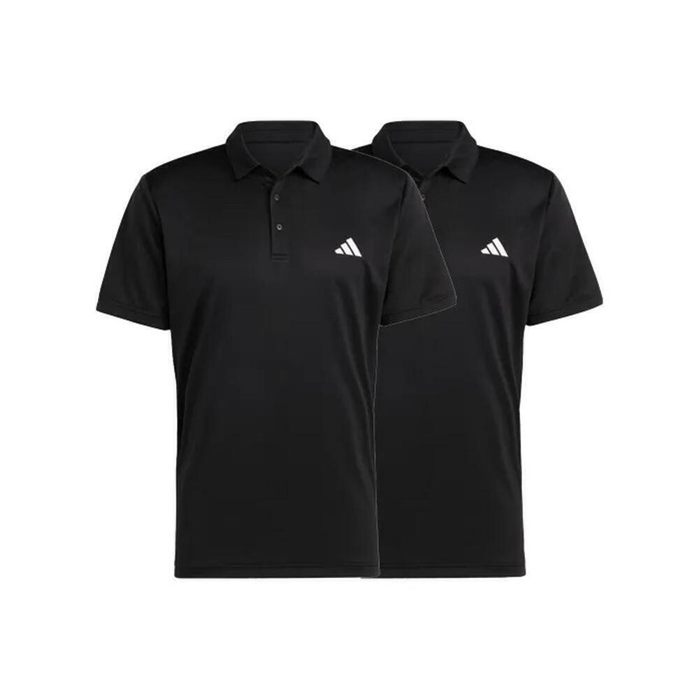 Adidas AEROREADY Tennis Fab Polo Shirt Black S/M/L - Picture 2 of 8